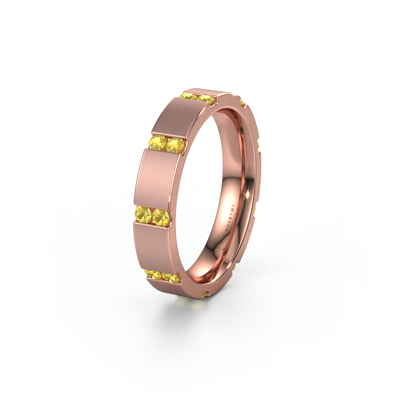 Bild von Ehering WH2132L14BM 585 Roségold ±4x2.2 mm Gelb Saphir