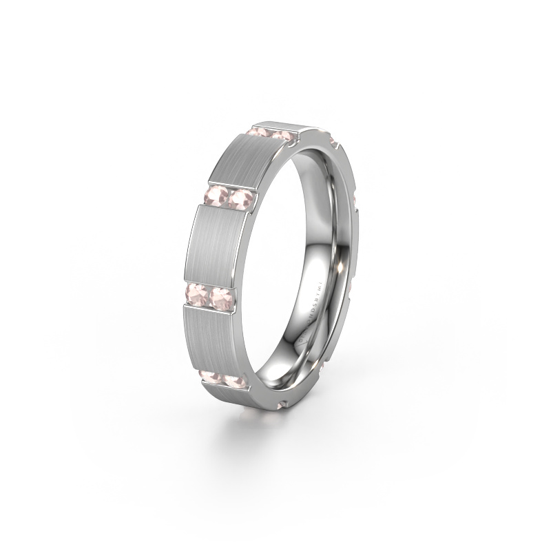 Image de Bague de mariage WH2132L14BM 950 platine ±4x2.2 mm Champagne morganite