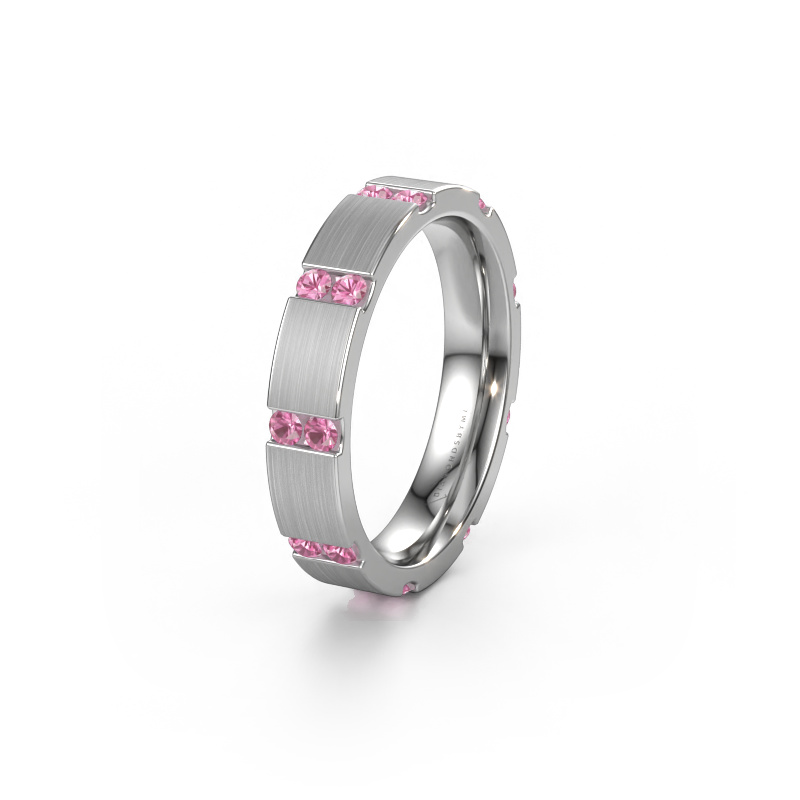 Bild von Ehering WH2132L14BM 585 Weißgold ±4x2.2 mm Pink Saphir