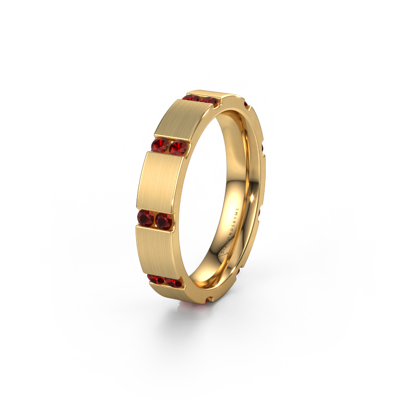 Bild von Ehering WH2132L14BM 585 Gold ±4x2.2 mm Granat