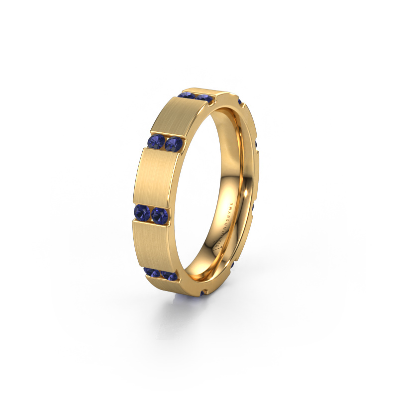 Image of Weddings ring WH2132L14BM 585 gold ±0.16x0.09in Sapphire
