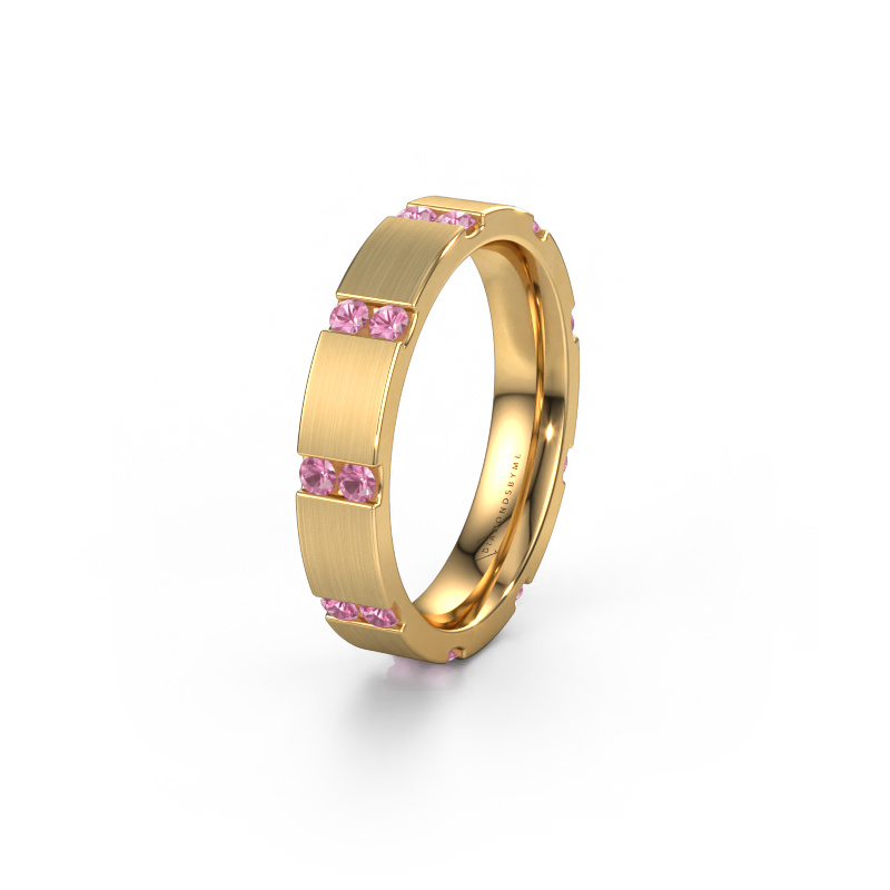 Image de Bague de mariage WH2132L14BM 585 or jaune ±4x2.2 mm Saphir rose