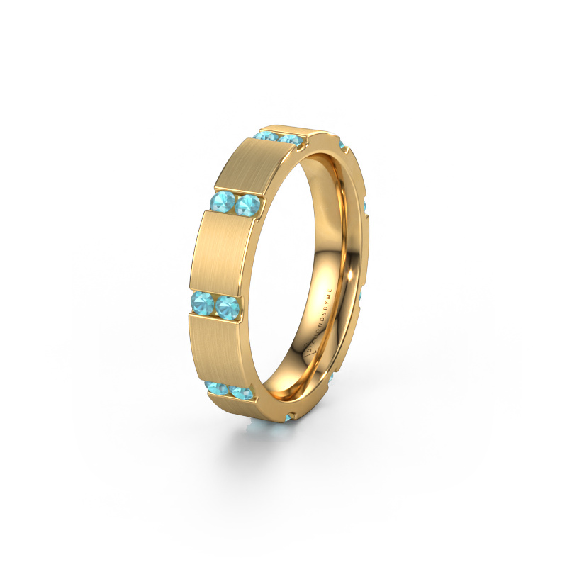 Image de Bague de mariage WH2132L14BM 585 or jaune ±4x2.2 mm Topaze bleue