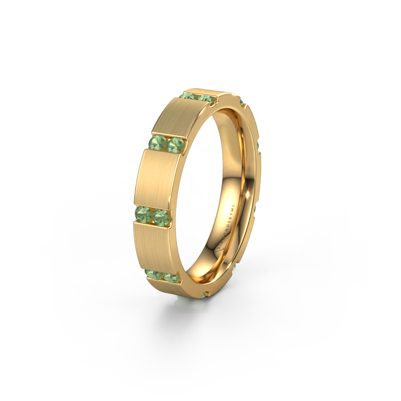 Bild von Ehering WH2132L14BM 585 Gold ±4x2.2 mm Turmalin grün