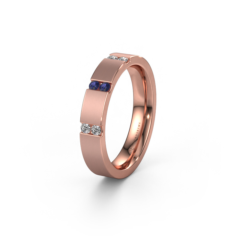 Image de Alliance WH2133L14BM 585 or rose ±4x2.2 mm Saphir