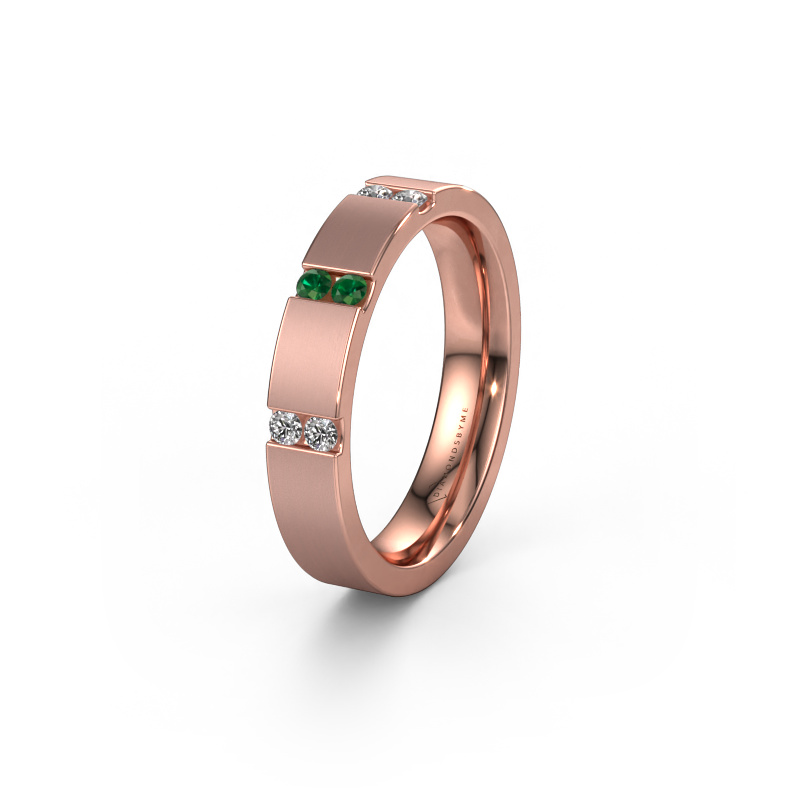 Image de Alliance WH2133L14BM 585 or rose ±4x2.2 mm Emeraude