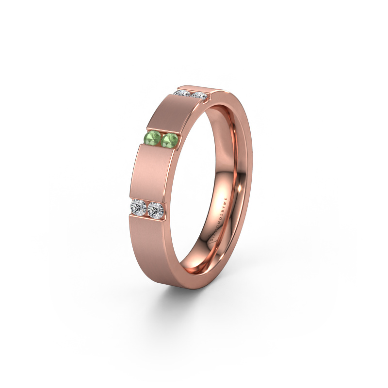 Image de Alliance WH2133L14BM 585 or rose ±4x2.2 mm Vert tourmaline
