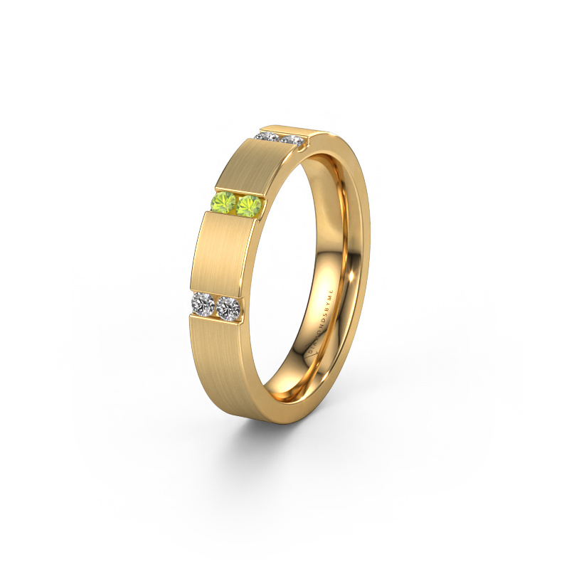 Bild von Trauring WH2133L14BM 585 Gold ±4x2.2 mm Peridot