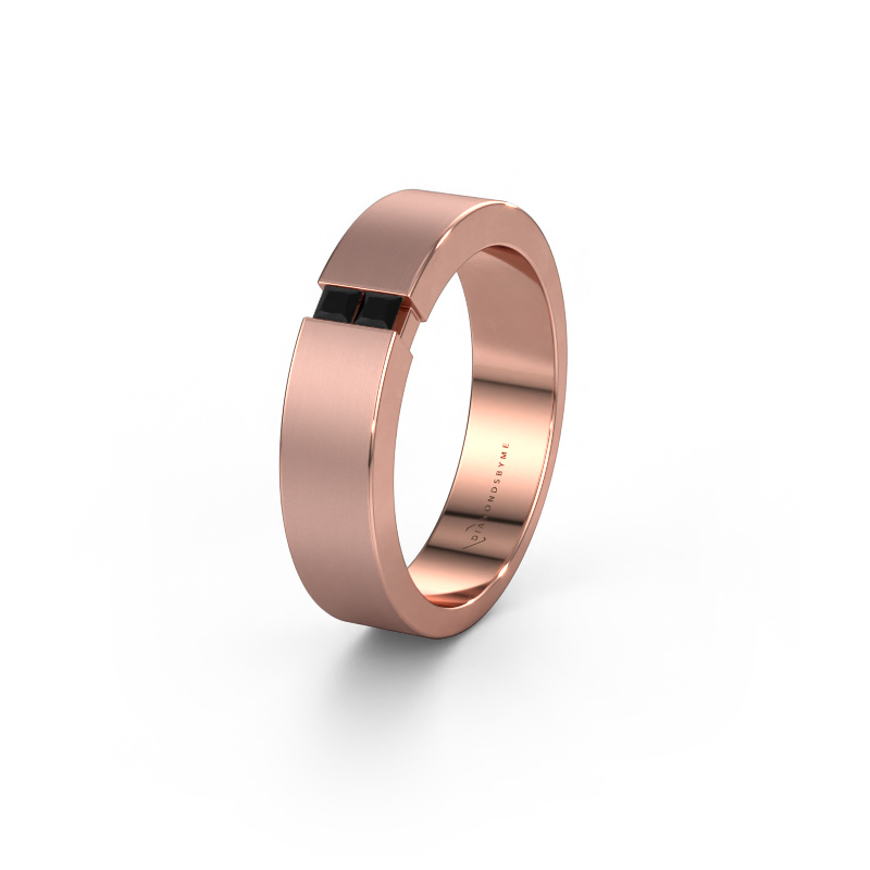 Bild von Ehering WH2136L15E 585 Roségold ±5x2.6 mm Schwarz Diamant