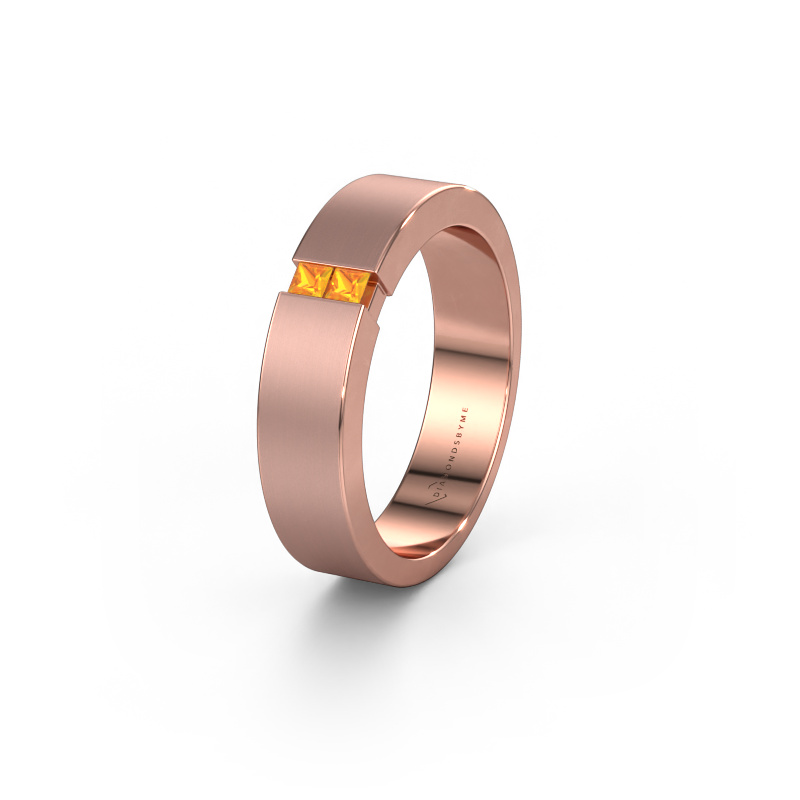 Bild von Ehering WH2136L15E 585 Roségold ±5x2.6 mm Citrin