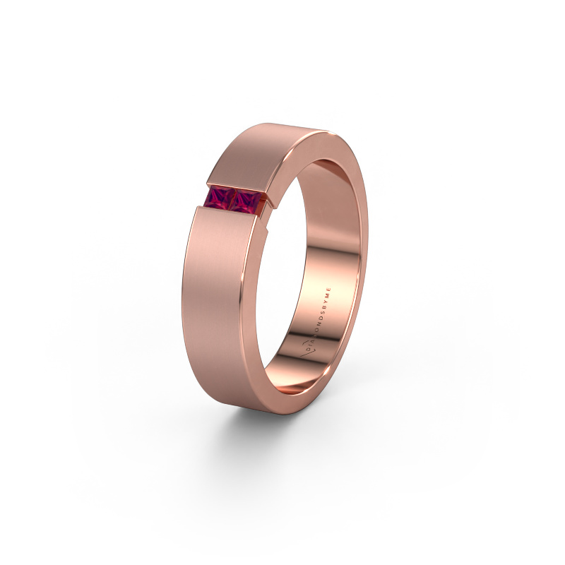 Bild von Ehering WH2136L15E 585 Roségold ±5x2.6 mm Rhodolit