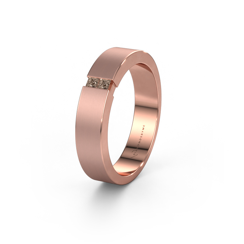 Bild von Trauring WH2136M15E 585 Roségold ±5x2.4 mm Braun Diamant