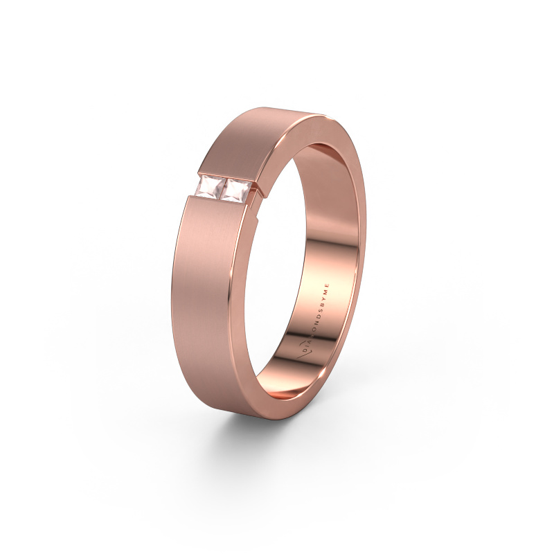 Bild von Trauring WH2136M15E 585 Roségold ±5x2.4 mm Morganit Champagner
