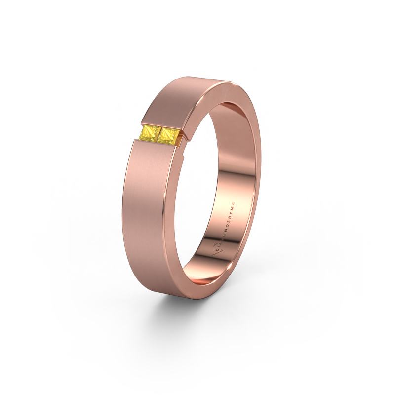 Bild von Trauring WH2136M15E 585 Roségold ±5x2.4 mm Gelb Saphir