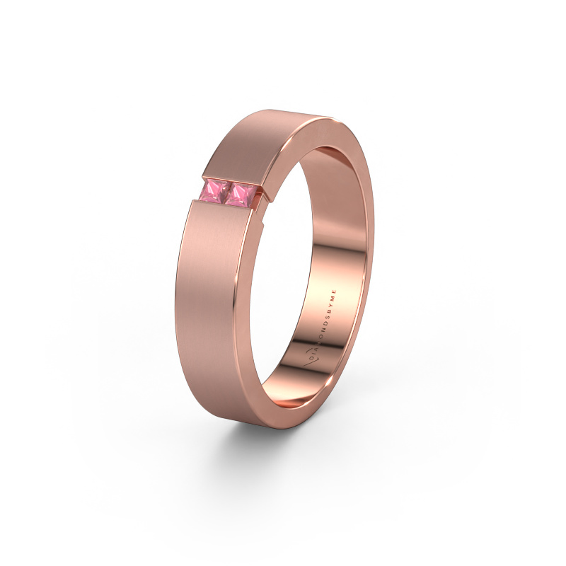 Bild von Trauring WH2136M15E 585 Roségold ±5x2.4 mm Turmalin rosa