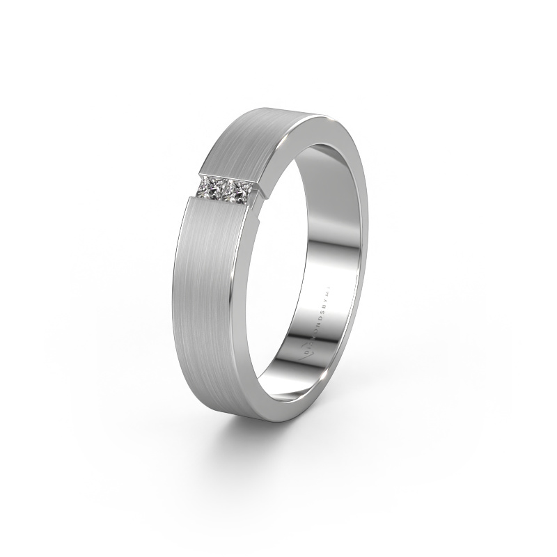 Image of Wedding ring WH2136M15E 585 white gold ±0.20x0.09in Diamond