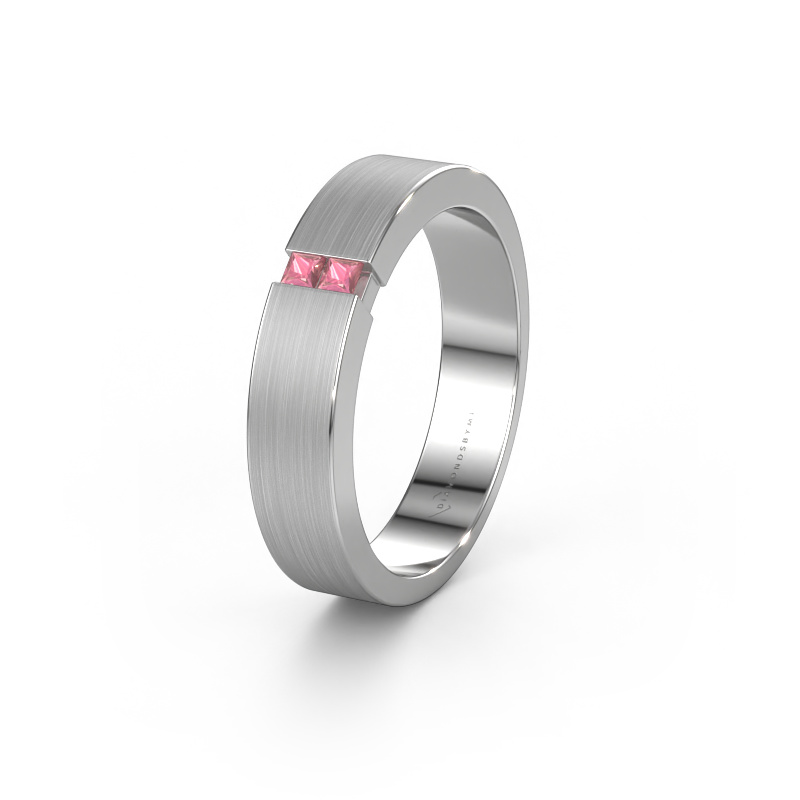 Bild von Trauring WH2136M15E 950 Platin ±5x2.4 mm Turmalin rosa