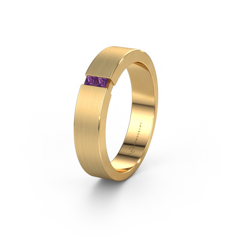 Image of Wedding ring WH2136M15E 585 gold ±5x2.4 mm Amethyst