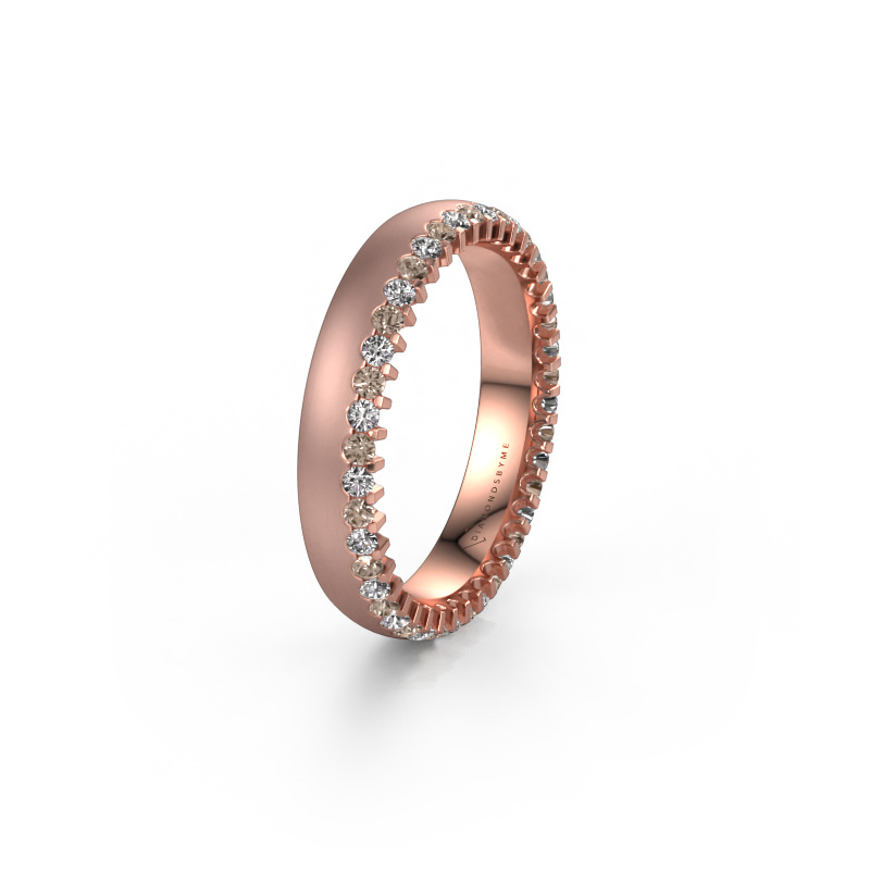 Image de Alliance WH2138L24B 585 or rose ±4x2 mm Diamant brun