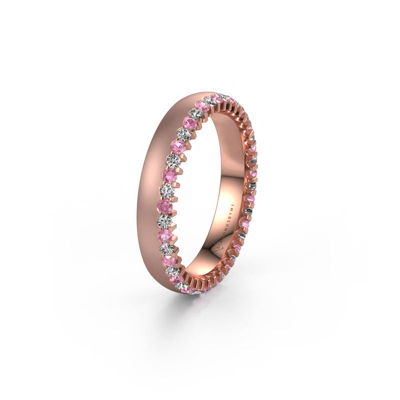 Bild von Ehering WH2138L24B 585 Roségold ±4x2 mm Pink Saphir