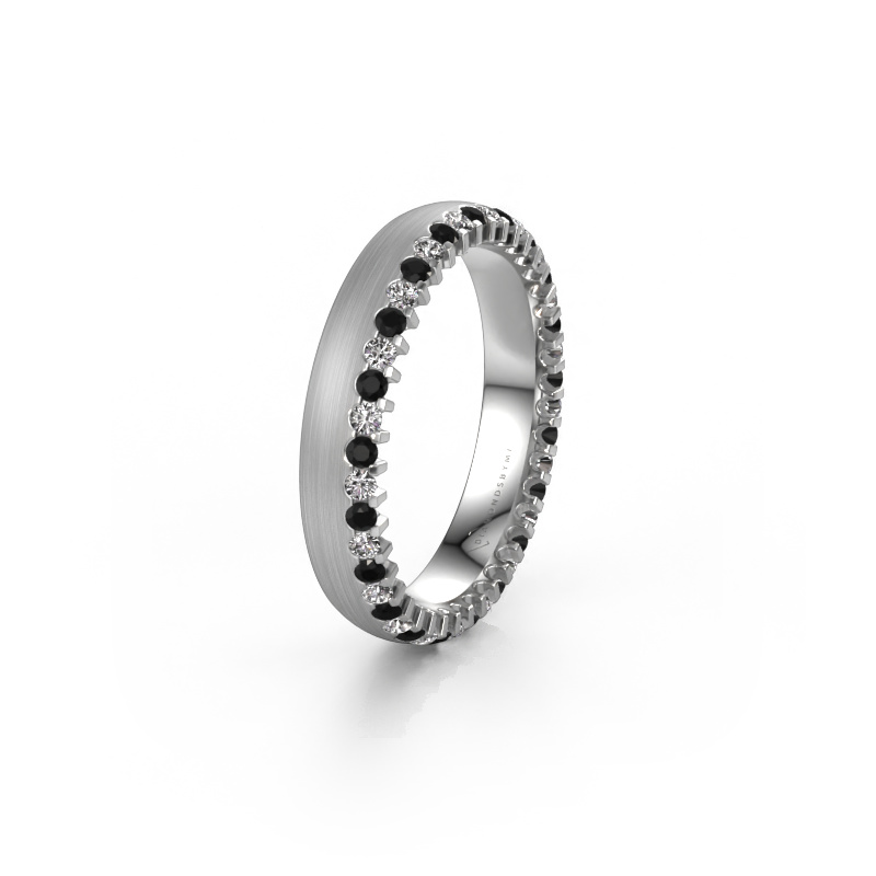 Bild von Ehering WH2138L24B 950 Platin ±4x2 mm Schwarz Diamant