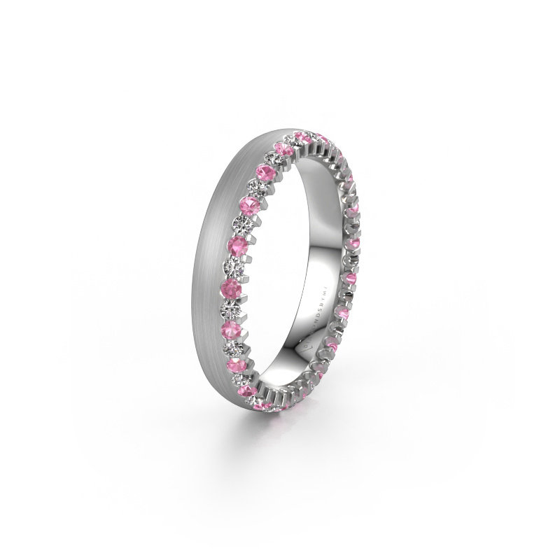 Image de Alliance WH2138L24B 585 or blanc ±4x2 mm Saphir rose