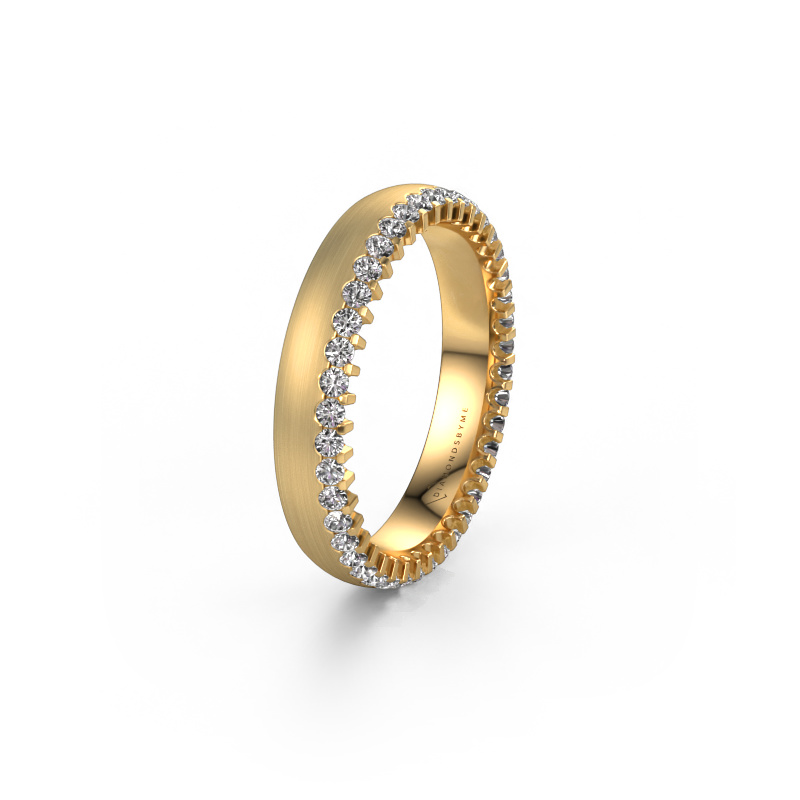 Image of Wedding ring WH2138L24B 585 gold ±0.16x0.08 in Zirconia