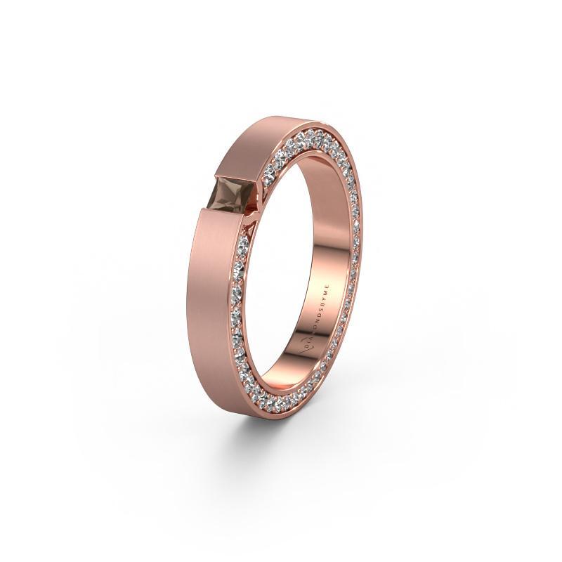 Bild von Ehering WH2140L14B 585 Roségold ±3,5x2 mm Rauchquarz