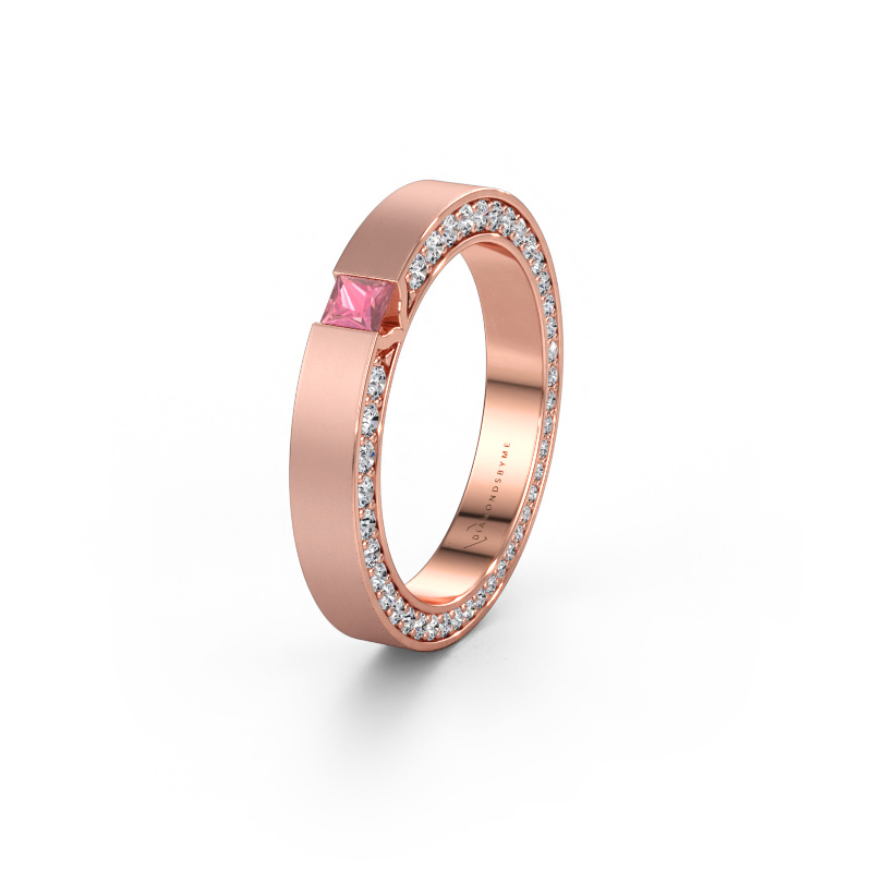 Bild von Ehering WH2140L14B 585 Roségold ±3,5 x 2 mm Turmalin rosa
