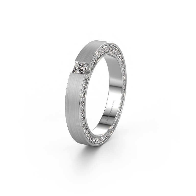 Image of Wedding ring WH2140L14B 585 white gold ±0.14x0.08 in Lab grown diamond