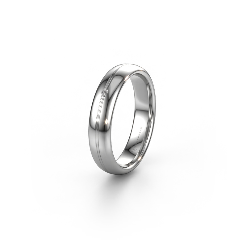 Image of Wedding ring WH2142L34A 950 platinum ±4x1.7 mm Zirconia