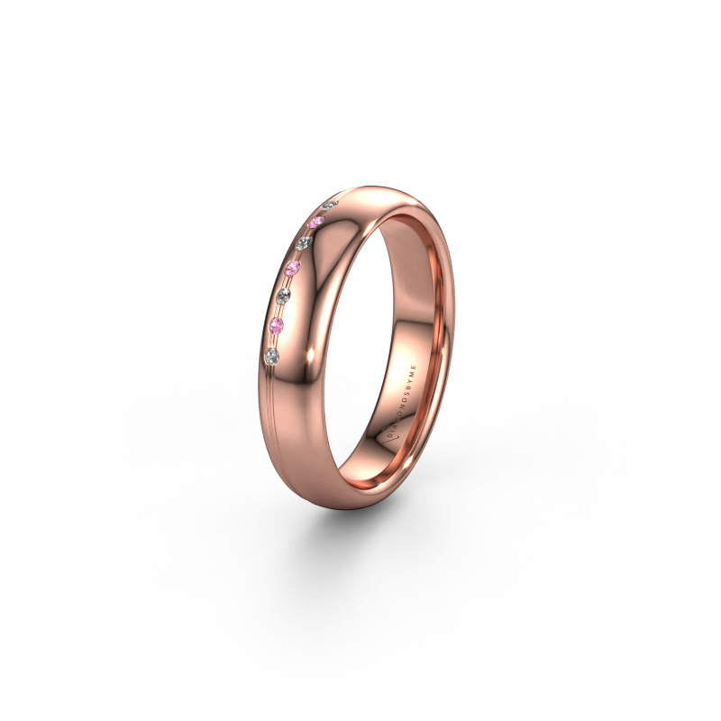 Bild von Freundschaftsring WH2144L34A 585 Roségold ±4x1.7 mm Pink Saphir