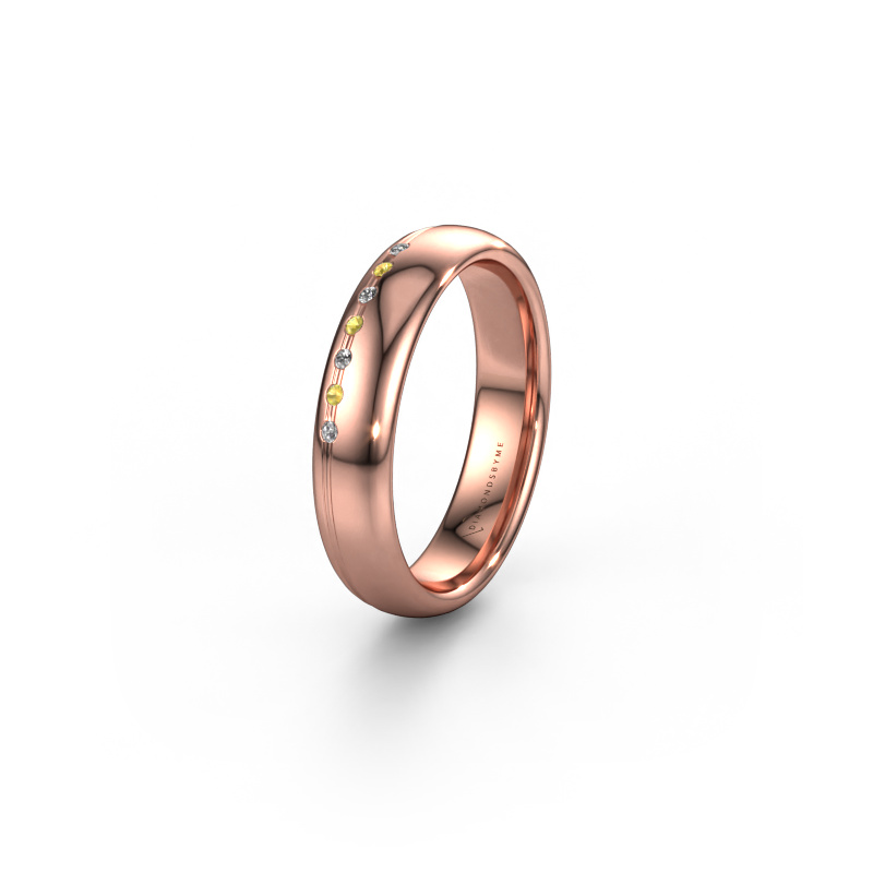 Image of Friendship ring WH2144L34A 585 rose gold ±0.16x0.07 in Yellow sapphire