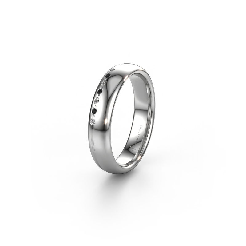 Image de Bague d'amitié WH2144L34A 950 platine ±4x1.7 mm Diamant noir