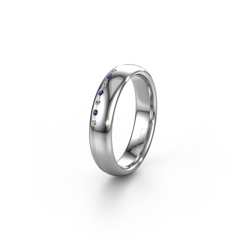 Image de Bague d'amitié WH2144L34A 950 platine ±4x1.7 mm Saphir