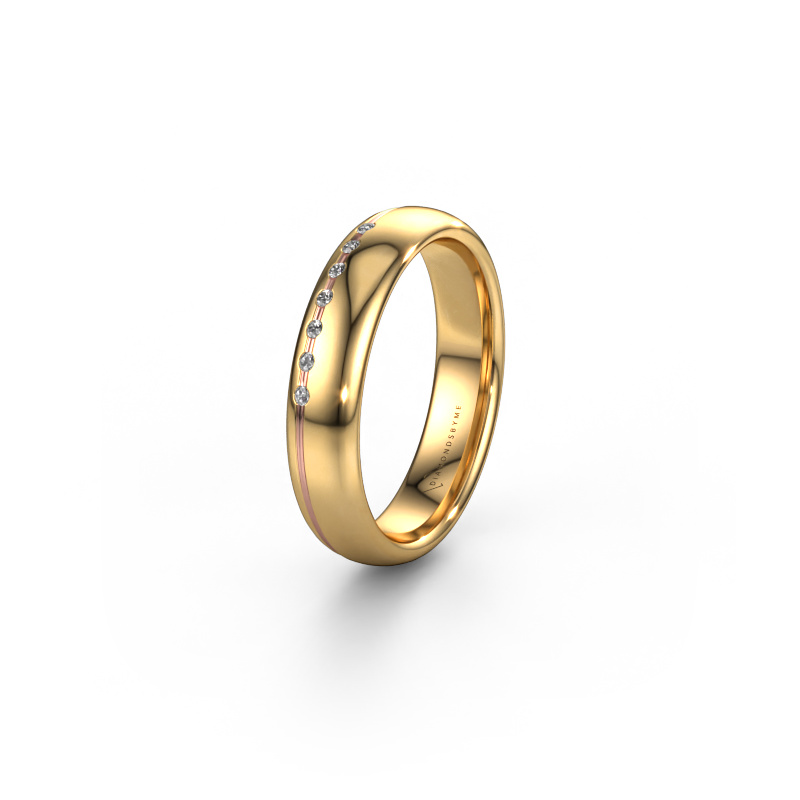 Image de Bague d'amitié WH2144L34A 585 or jaune ±4x1.7 mm Zircone