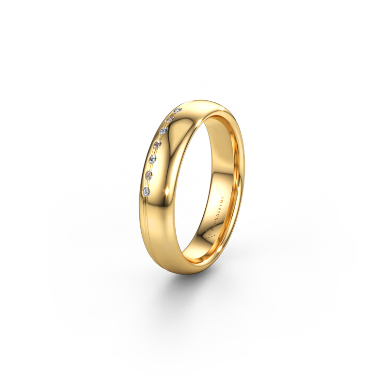 Immagine di Anello dell'amicizia WH2144L34A 585 oro ±4 x 1,7 mm Diamante marrone