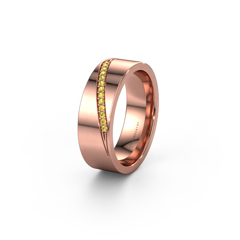 Bild von Ehering WH2146L17A 585 Roségold ±7x1.7 mm Gelb Saphir