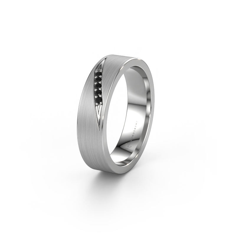 Bild von Ehering WH2148L25AM 950 Platin ±5x1.7 mm Schwarz Diamant