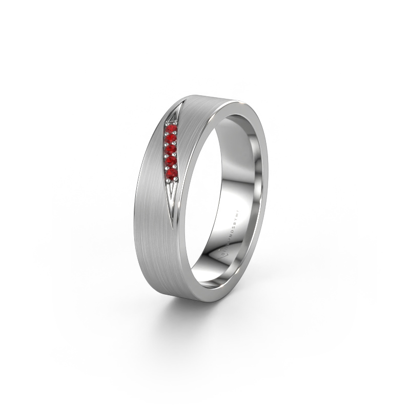 Bild von Ehering WH2148L25AM 950 Platin ±5x1.7 mm Rubin