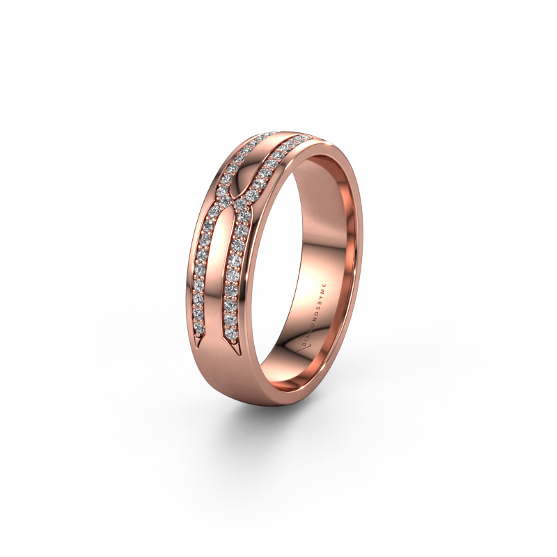 Bild von Trauring WH2212L25AP 585 Roségold ±5x1.7 mm Diamant