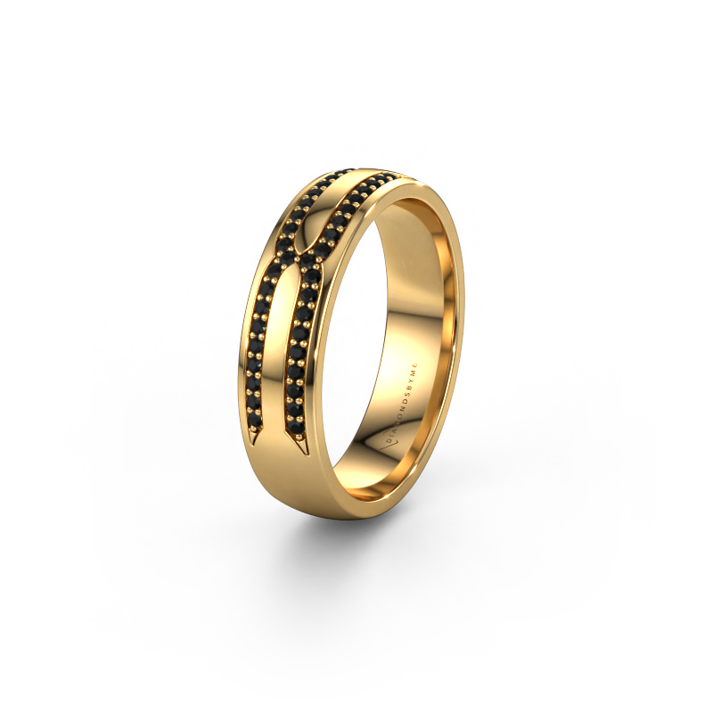 Bild von Trauring WH2212L25AP 585 Gold ±5x1.7 mm Schwarz Diamant
