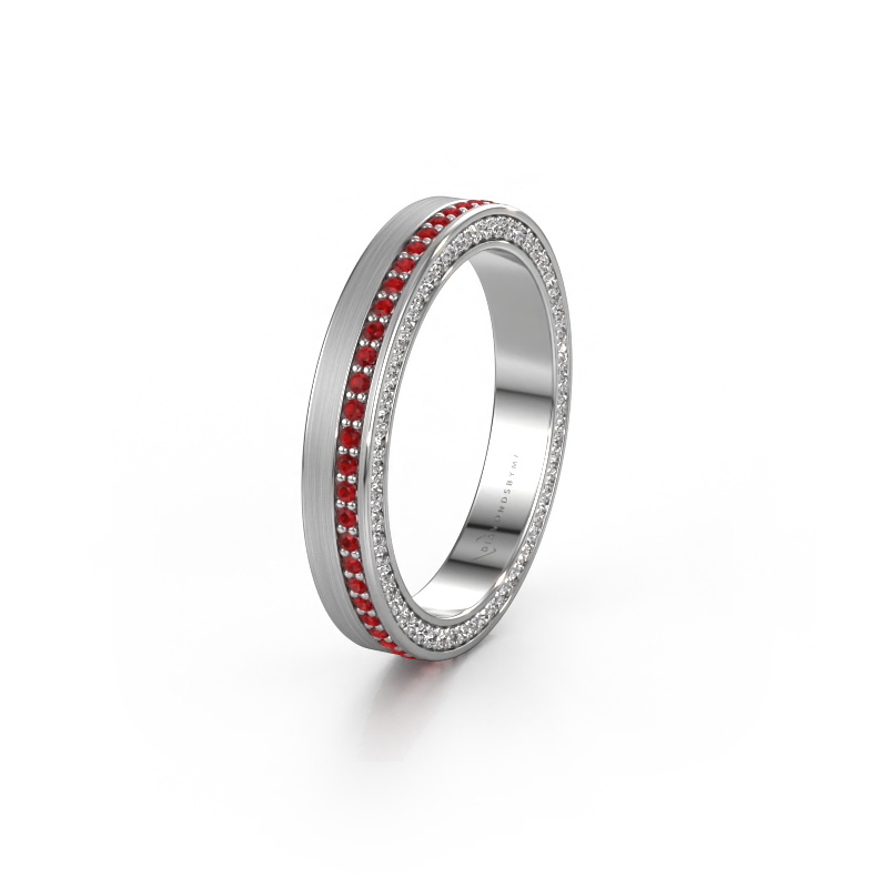 Bild von Ehering WH2214L15BM 950 Platin ±3,5x2 mm Rubin 1 mm