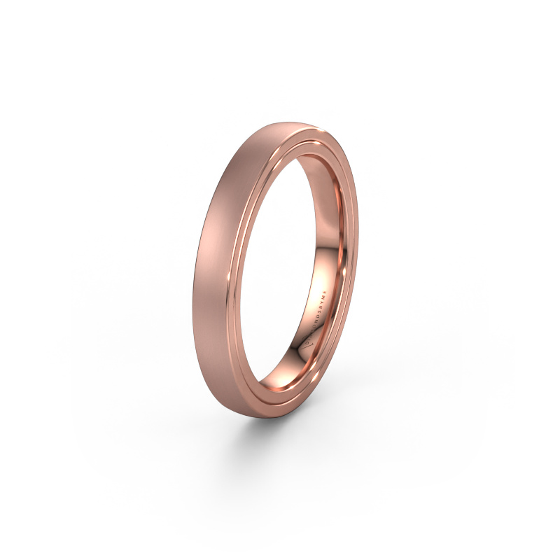 Image of Wedding ring WH2216L26DM 585 rose gold ±0.16x0.09in
