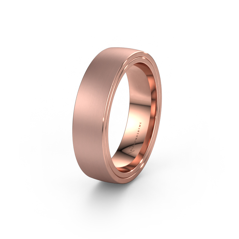 Image of Wedding ring WH2216M26DM 585 rose gold ±0.24x0.09in