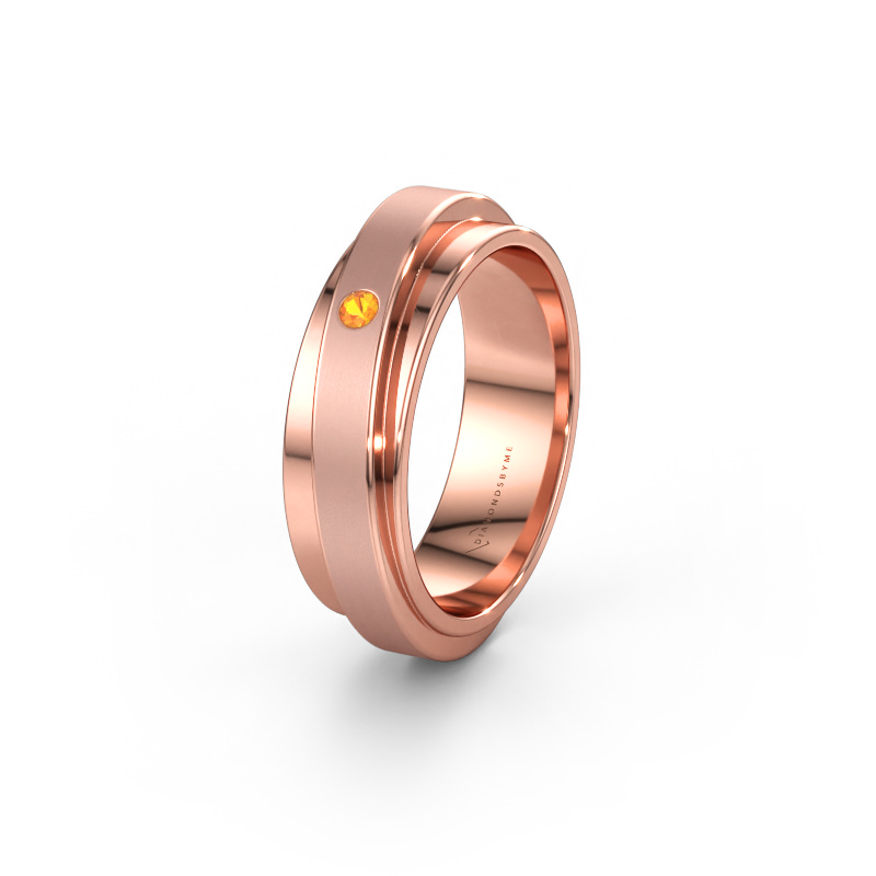 Immagine di Fede nuziale WH2220L16D 585 oro rosa ±6 x 2,2 mm Citrino