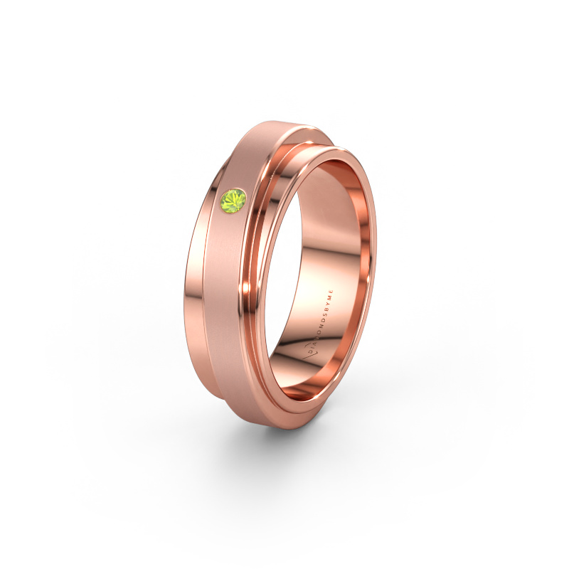 Immagine di Fede nuziale WH2220L16D 585 oro rosa ±6 x 2,2 mm Peridoto