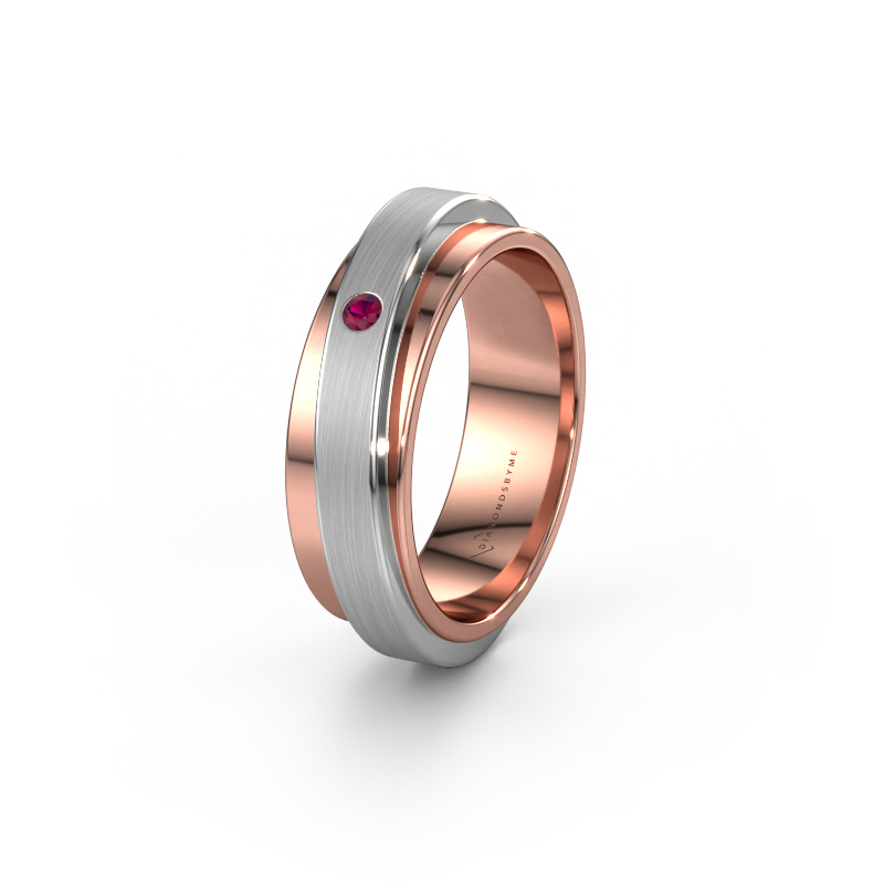 Bild von Ehering WH2220L16D 585 Roségold ±6x2.2 mm Rhodolit