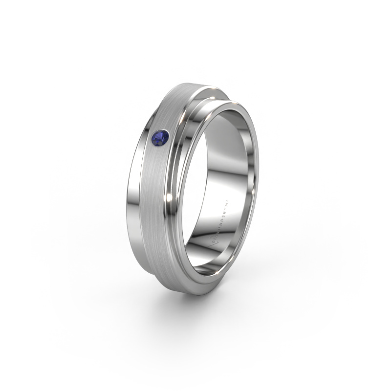 Image of Weddings ring WH2220L16D 950 platinum ±6x2.2 mm Sapphire