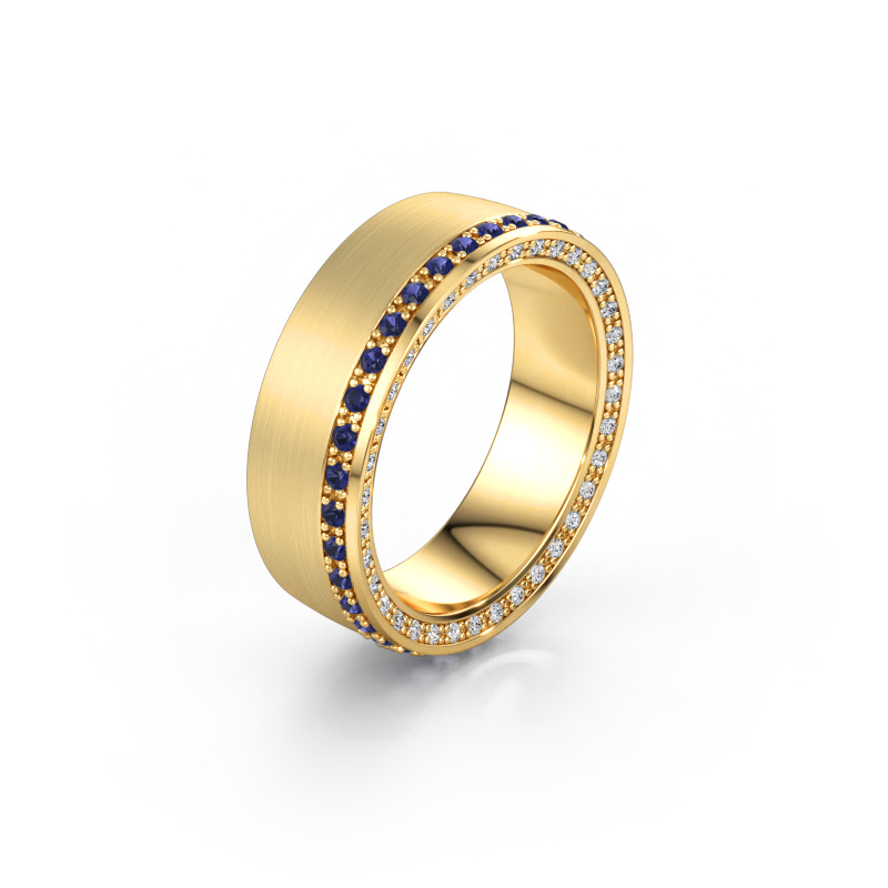 Bild av Vigselring WH2224L26C8 585 gult guld ±6,5 x 2,2 mm Safir 1.3 mm